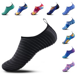 OWANVION Zapatos de Agua, Zapatos para Deportes Acuáticos, Calzado para Agua de Secado Rápido para Mujer y Hombre, Calzado Deportivo para Paseo Playa, Natación, Surf, Buceo, Yoga