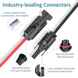 Solar Panel Plug to XT60 Charge Cable,PixelMan,10AWG Solar Connector to XT60 Cable with Upgraded XT60 Adapter, Solar Extension Cable (Solar Connector to XT60-3.2 Ft)