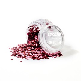 Snazaroo Bio Glitter, Biodegradable Chunky Glitter, Red, for Face, Body and Crafts, 3 g