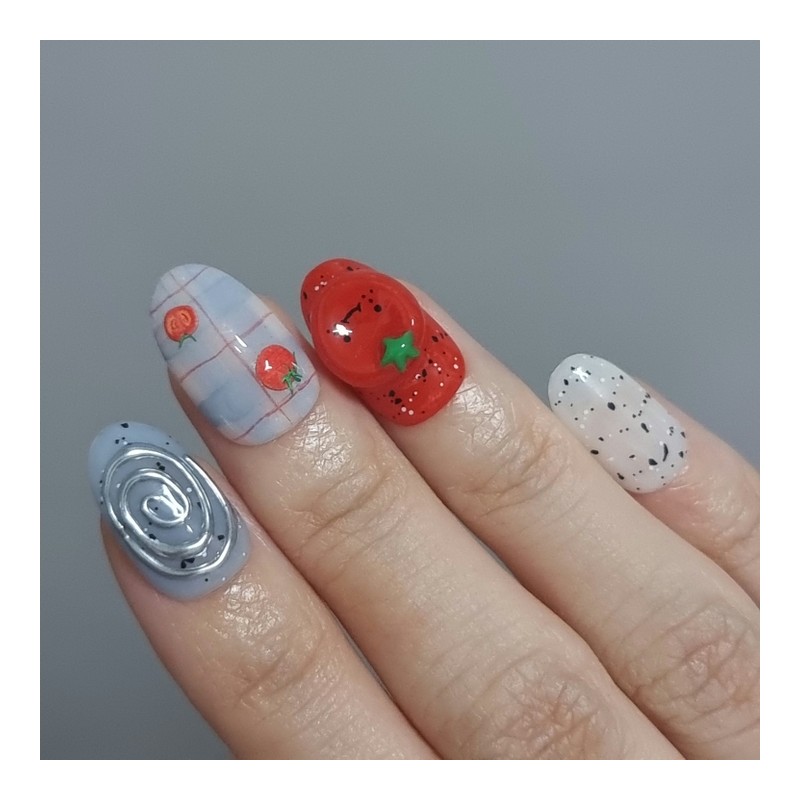 Wary Tomato Homemade Nail Tips - Short Ballerina / 워리