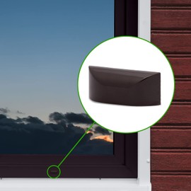 Ante bellum 30 mm Window Water Slot Caps, Pack of 20, Window Drain Hole Caps for Effective Drainage - Prevent Water Damage and Sweat Water on Your Windows (Taupe RAL8019)