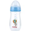 Nuby Wide Neck Bottle with Anti-Colic Air System, Colors/Prints May