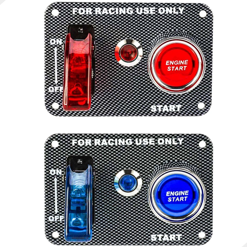 DC12V Racing Car Ignition Switch Panel Rocking Switch+ Engine Start