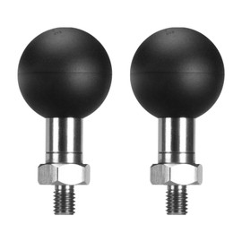FANAUE M6-02 1" Ball Adapter Compatible with RAM Mount B Size Double Socket Arm with M6 x 1.0 Threaded, Can be Extended to Connect to Motorcycle Phone Holder Any Accessory That Supports 1" Ball Mount