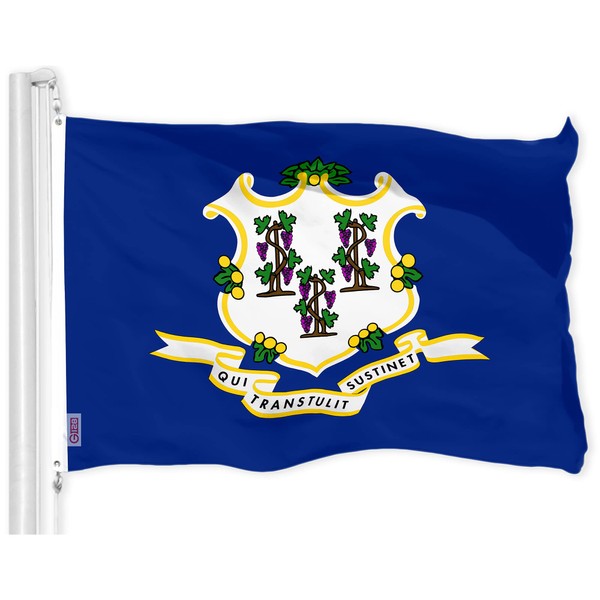 G128 Connecticut CT State Flag | 3x5 Ft | LiteWeave