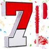Number 7 Pinata for 7th Birthday Party Decorations, Perfect for