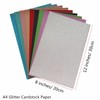 Baisunt 20 Sheets Silver Glitter Cardstock Paper for DIY Art