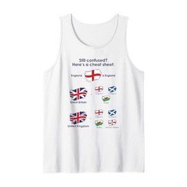 UK Makeup Union Jack Flag Explained Design Tank Top