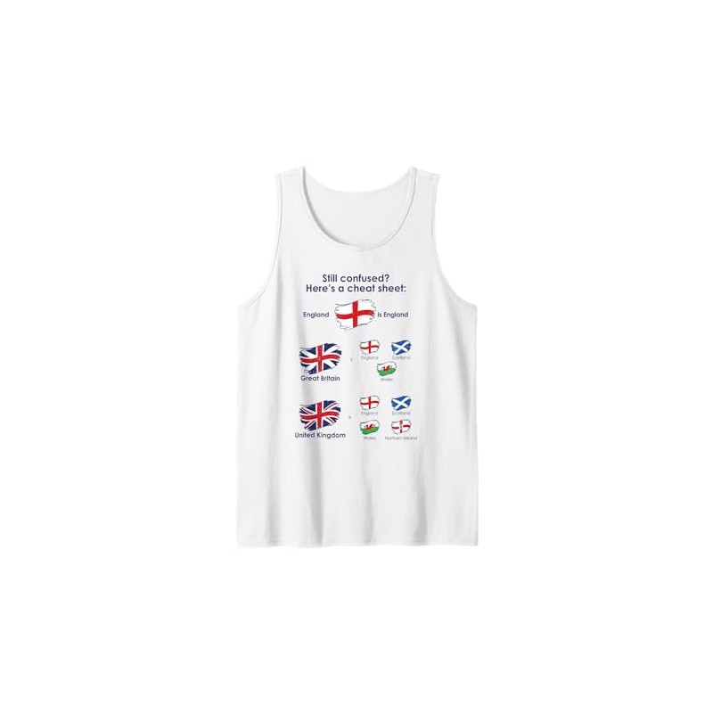 UK Makeup Union Jack Flag Explained Design Tank Top