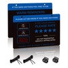 2Pack Rideshare Car Sign, Double-Sided Waterproof and UV-Protected Tips Rating