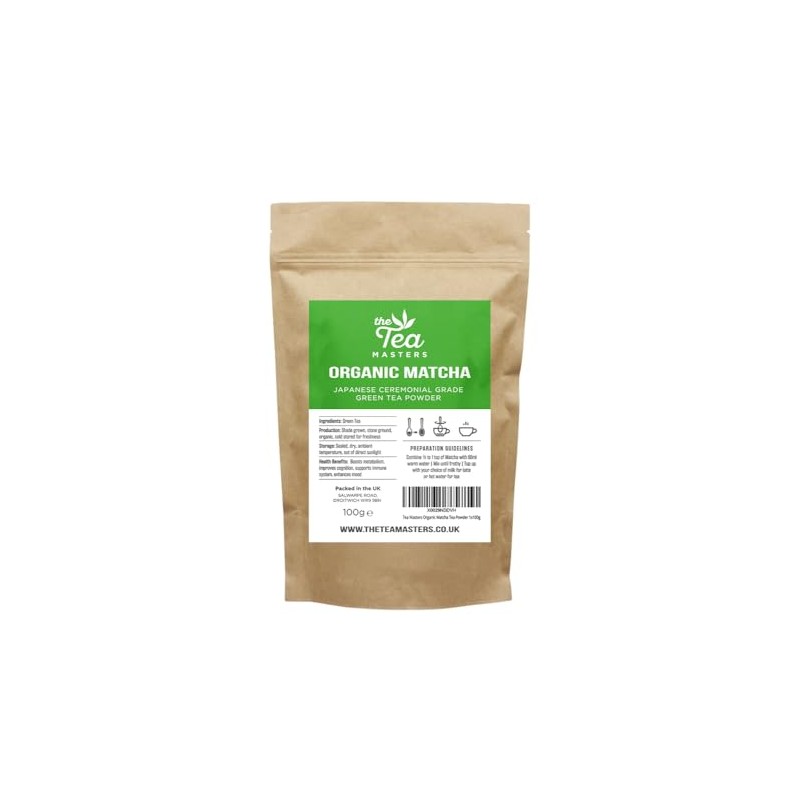 Tea Masters Organic Matcha Tea Powder 1x100g