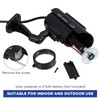 Kanayu 2 Pcs Black Solar Powered Fake Security Camera Dummy