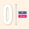 40 Pieces, 6" - Number Stickers, Waterproof Vinyl Stick On