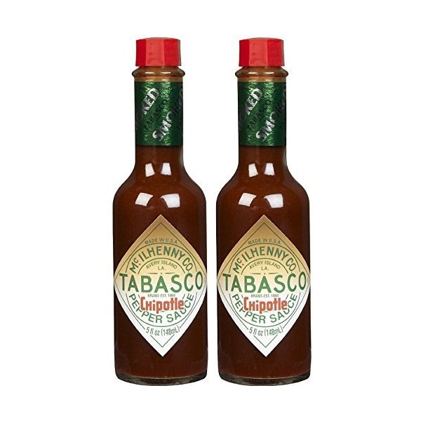Tabasco Chipotle Smoked Red Jalapeno Pepper Sauce, 5 oz (Set of 2) by TABASCO brand