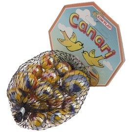COFALU 20 Marbles + 1 Canary Large Marble