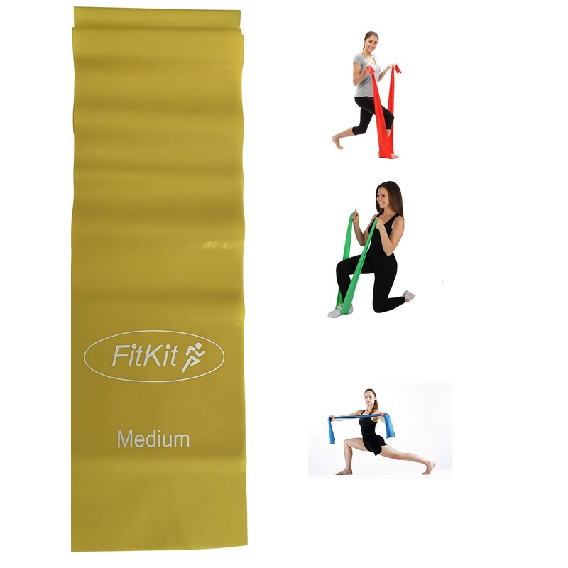 FitKit Resistance Exercise Band - 1.5M MEDIUM – Pilates, Yoga,