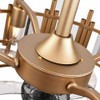 Xuthusman 20" Enclosed Ceiling Fan Light Gold LED Chandelier Fan
