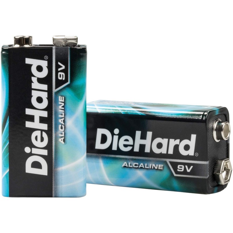 DieHard Long Lasting Alkaline Batteries 9 Volt - 2 Pack