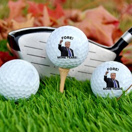 Funny Trump Golf Ball Gift, Gag Gifts for Christmas, Trump Gift, Christmas Golf Gift, Funny Golf Balls, Golf Gifts for Men, Dad, Golfers (Trump 1)
