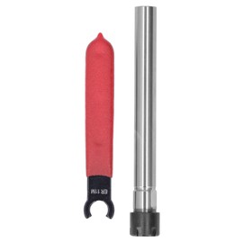 Collet Chuck Holder Straight Long CNC Milling Extension Rod 1‑7mm Clamping with WrenchC12‑ER11M‑100L 100mm