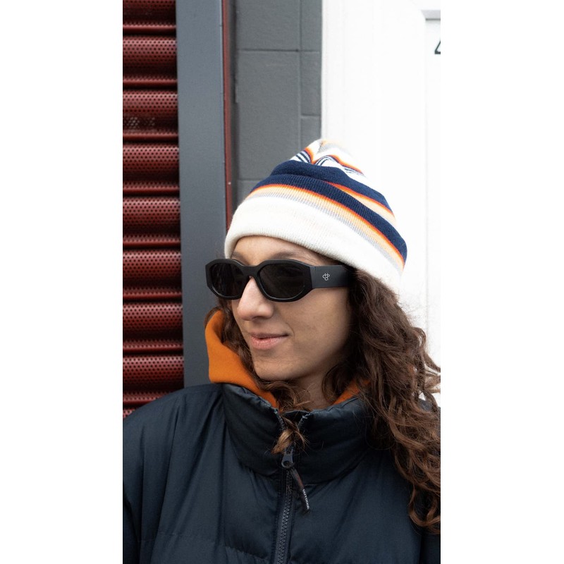 CHPO Unisex Brooklyn Sunglasses, Matte Black, 43, Matte black