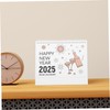 Angoily 2025 Flip Desktop Calendar with Wire Binding Sturdy Monthly