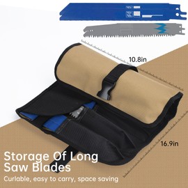 Unmake Sawzall Blade Holder - Circular Saw Case, Empty Case for Milwaukee & Sawzall Saws/Sabre Saw Blades Organization, Wood Pruning Saw Blades Carring Bag Reciprocating Saw Blades Holder (Only Case)