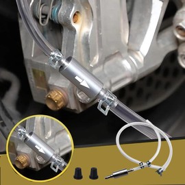 CHEVIXOR Brake Bleeder Hose - One Way Check Valve Tube Bleeding Tool Kit for Motorcycle Car,One Man Person Brake Bleed Hose Kit (2)