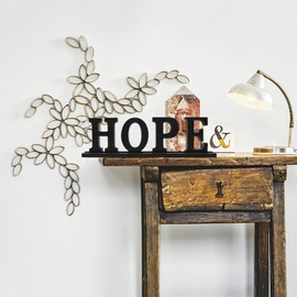 Rustic Wood Hope Letter Sign Free Standing Hope Word Sign Decor Decorative Table Top Letter Sign