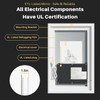 24"x32" LED Bathroom Mirror with Lights, Backlit & Front Lit,