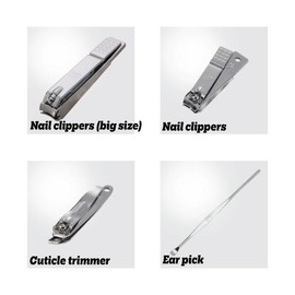 777 Three Seven TS-2100C Nail Care Set - 10 Essential Tools, Made in Korea, 50 Years Heritage