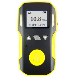 Combustibles Gas Meter by Forensics | Explosive EX%LEL Handheld Gas Detector | USA NIST Calibrated & Certificate | USB Recharge | Adjustable Sound, Light & Vibration Alarms | 0-100% LEL EX |