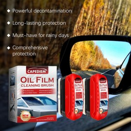 CAPEDIEM Oil Film Cleaning Brush for Car Windows,Glass Cleaning Board,for All Vehicles Lmproves Clarity and Visibility