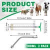 Threlaco 100ml 2 Pcs Drench Gun for Goats, Sheep &