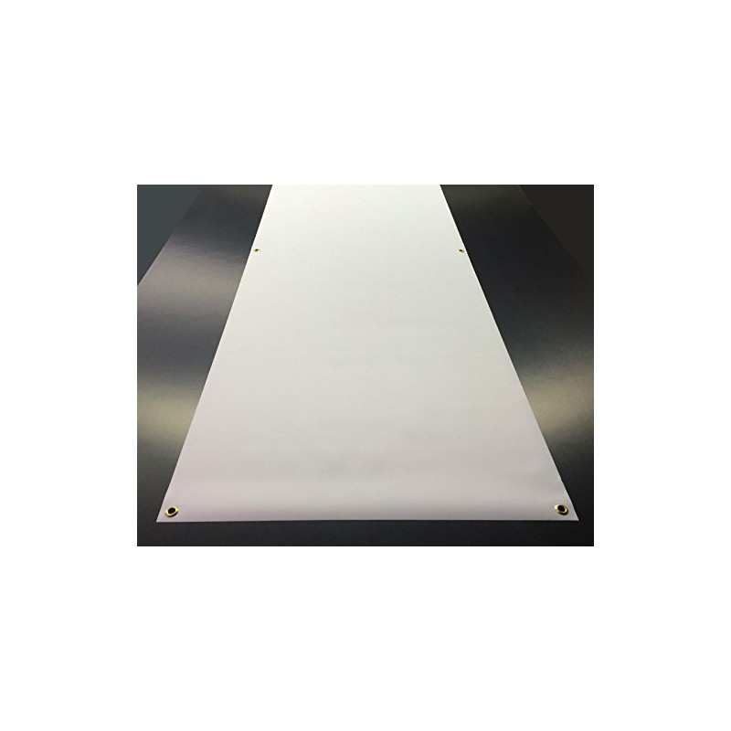 2'x12' Blank White Vinyl Banner - Grommets - 13oz