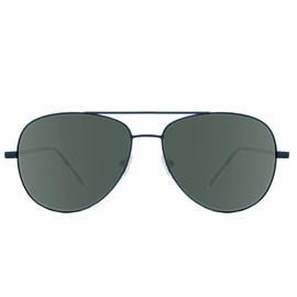 zerOne five Elvo Pilot - Gafas de sol unisex (talla 58/14/140), Azul/verde oscuro, 58/14/140