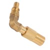 Propane Refill Adapter 9/16 to 1/4 Compact Connection Good Sealing