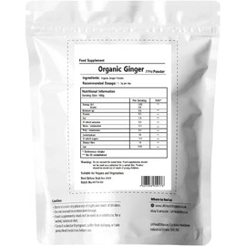 Premium Ginger 250g Powder (Ground) Strong, Superior Sri-Lankan Roots Reflux, (Zingiber officinale) Ground Spice, Stamina, Energy, Wellness Digestion
