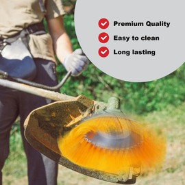 Spares2go Nylon Brush Head for strimmer 8inch brushcutter trimmer Universal