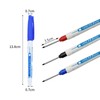 BetterJonny 16Pcs Deep Hole Marker Pens, 30mm Waterproof Long Head