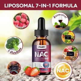 Suplemento líquido liposomal NAC N-acetil cisteína gotas N acetil cisteína 600...