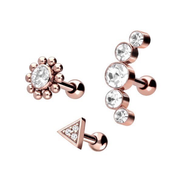 PIERCINGLINE Surgical Steel Ear Piercing Set | Economy Set |