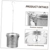 OHPHCALL Household Seasoning Infuser Pot Stewed Strainer for Soup and