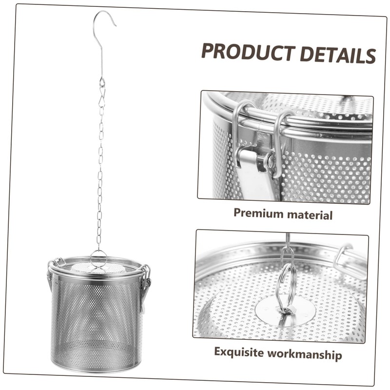 OHPHCALL Household Seasoning Infuser Pot Stewed Strainer for Soup and