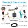 WATERWICH 4 Way Trailer Wiring Harness 56407 Compatible with Jeep