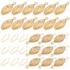 SUNNYCLUE 1 Box 50 Sets Real 24k Gold Plated Fish