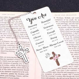Christian Gifts for Women Faith, Bible Bookmark Gifts for Christian Women, Inspirational Gifts for Women, Baptism Gifts for Girl Christmas Gifts Graduation Birthday Gifts for Men Bible Study Supplies