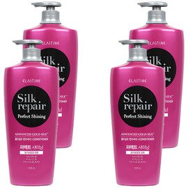 Elastine Perfect Shining Gold Silk Conditioner Silk Repair, 1.2L, 4 pieces / 엘라스틴 퍼펙트 샤이닝 골드실크 컨디셔너 실크리페어, 1.2L, 4개