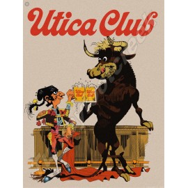 Utica Club 18" x 24" Metal Sign