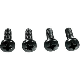 4 Pcs Black License Plate Screws for Lexus, Toyota, and Honda Models, Phillips Machine Pan Head 18-8, Stainless Steel Rear License Plate Screws, M6-1.0 x 16 mm Bolt, License Plate Fasteners